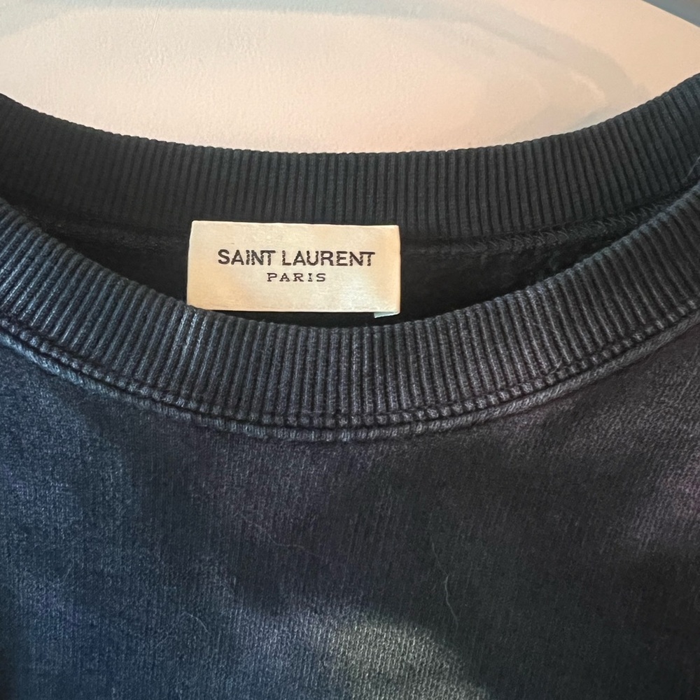 YSL Saint Laurent VINTAGE crop sweatshirt EUC